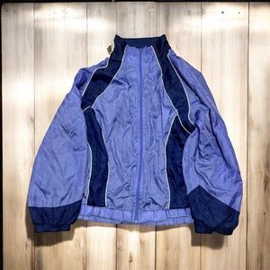 Vintage Purple and Navy Windbreaker Jacket